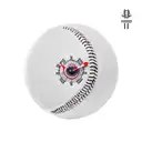 Baseball stitching forming clock hands tattoo design idea