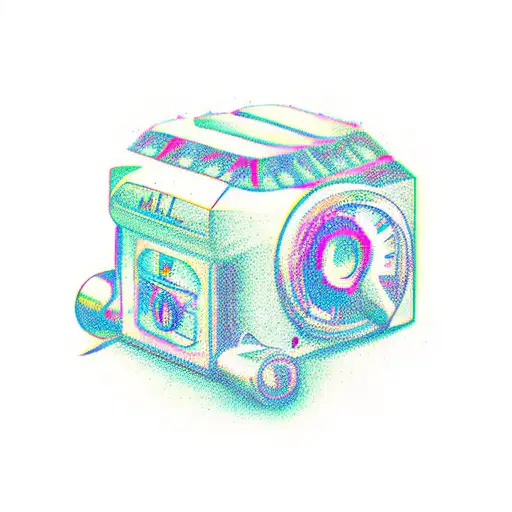 dial drunk tattoo design idea