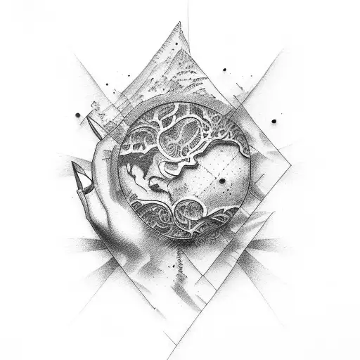 The creation of adam tattoo design idea