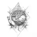 The creation of adam tattoo design idea