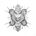 The creation of adam tattoo design idea