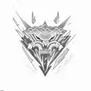 thunder storm tattoo design idea