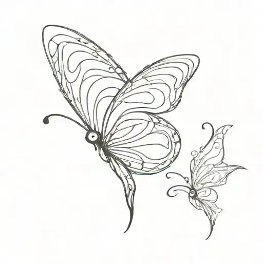 design Mohammad look like butterfly tattoo design idea
