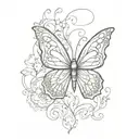 design Mohammad look like butterfly tattoo design idea