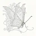 design Mohammad look like butterfly tattoo design idea