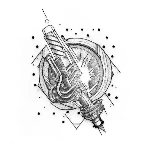 Spark Plug tattoo design idea