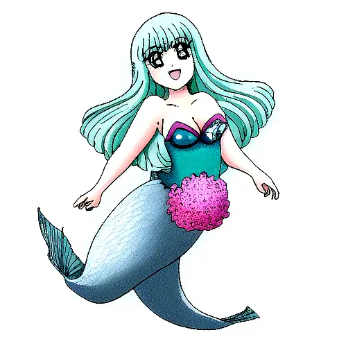 Mermaid tattoo design idea