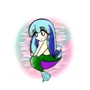 Mermaid tattoo design idea