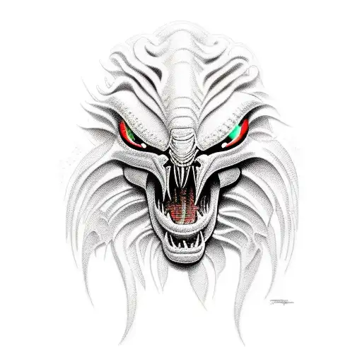 Blain cooper from the movie predator  tattoo design idea