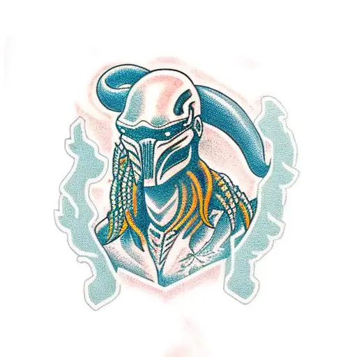 Blain from the movie predator  tattoo design idea