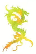 Chakra dragon up spine tattoo with chakra points  tattoo design idea