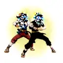 Naruto vs sasuke  tattoo design idea