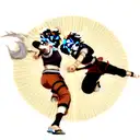 Naruto vs sasuke  tattoo design idea