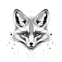 Fox and sin tattoo design idea