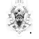 Odysseus fighting cyclops tattoo design idea