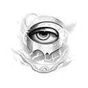 Odysseus fighting cyclops tattoo design idea