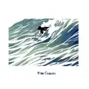 Ocean Wave tattoo design idea