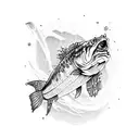 zombie pike fish  tattoo design idea