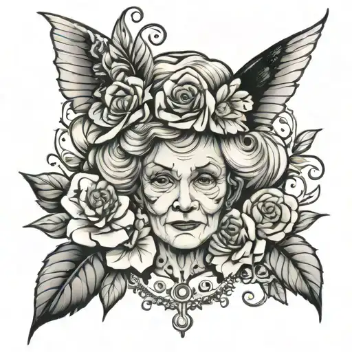 grandma tattoo design idea