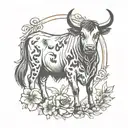 Kansas cattle ranch tattoo design idea
