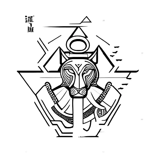 symbolizes courage, fearless, adventurous activities tattoo design idea