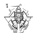 symbolizes courage, fearless, adventurous activities tattoo design idea