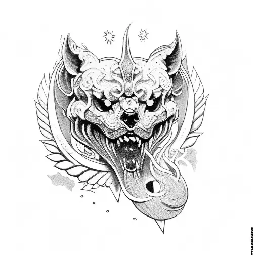 Cerberus oblique tattoo  tattoo design idea