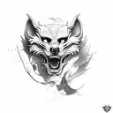 Cerberus oblique tattoo  tattoo design idea