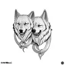 Cerberus oblique tattoo  tattoo design idea