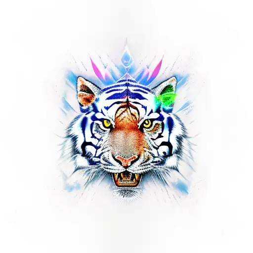 dragon tiger tattoo design idea