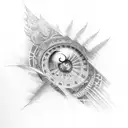 walking up the stairs to heaven  tattoo design idea