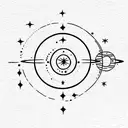 solar system  tattoo design idea