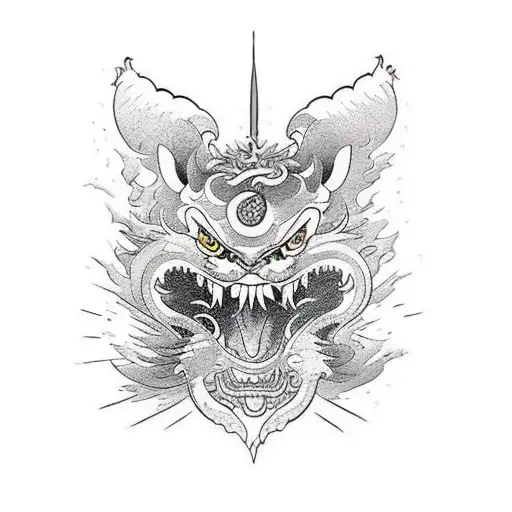 Gubdam Samuria tattoo design idea