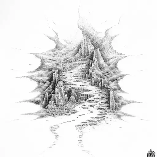 even though I walk through the valley of death I fear no evil tattoo design idea