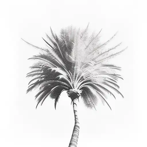 spruce, palmtree, iraq, sweden tattoo design idea