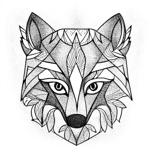 Fox tattoo design idea