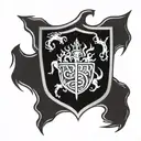 stark sigil on a shield   tattoo design idea