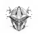 mecha creation of adam tattoo design idea