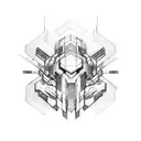 mecha creation of adam tattoo design idea