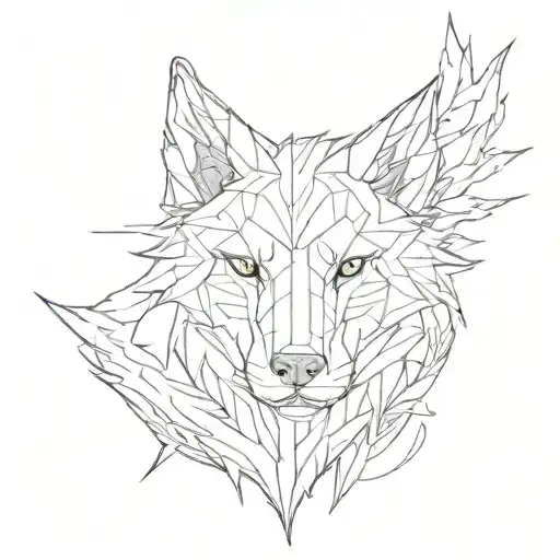 sigma wolf tattoo design idea