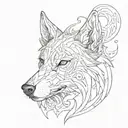 sigma wolf tattoo design idea