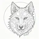 sigma wolf tattoo design idea