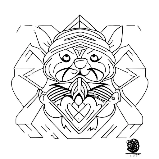 I never give up tattoo design idea