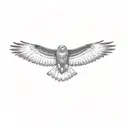a red tailed hawk tattoo design idea