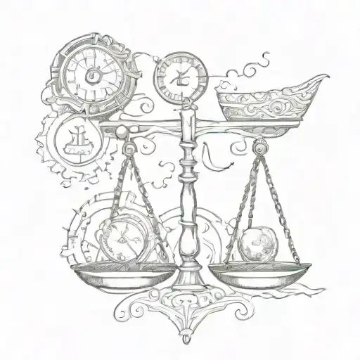 Incorporate symbols of buying and selling, like currency signs or scales, into a unique design tattoo design idea