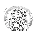 Heart made of 4 different letters : "L","M","J","S" tattoo design idea