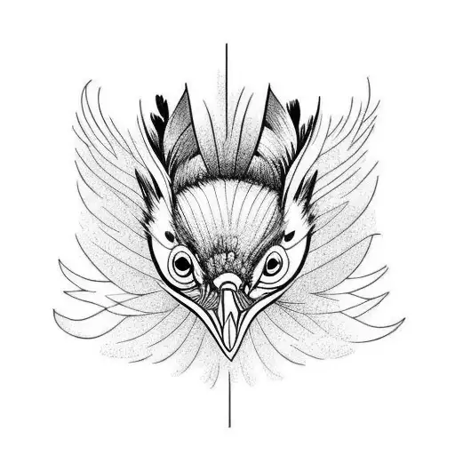 woodpecker tattoo design idea