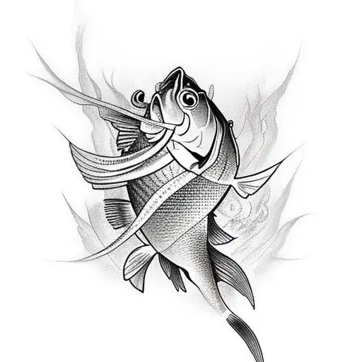 carp tattoo design idea