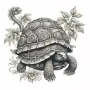 tortoise tree of life with intricate tattoo design idea