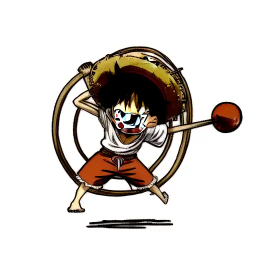 luffy tattoo design idea